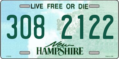 NH license plate 3082122