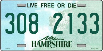 NH license plate 3082133