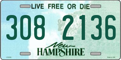 NH license plate 3082136