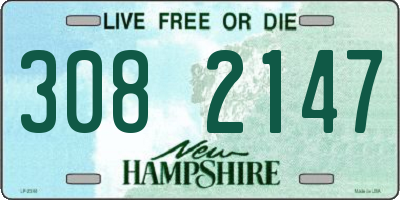 NH license plate 3082147