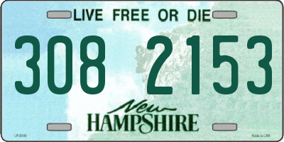NH license plate 3082153