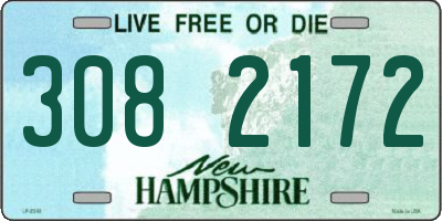 NH license plate 3082172