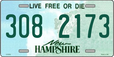 NH license plate 3082173