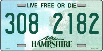 NH license plate 3082182