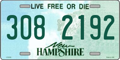 NH license plate 3082192