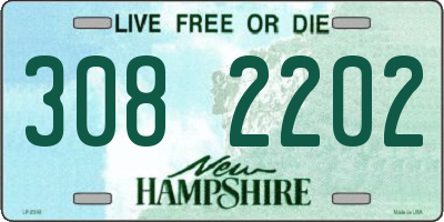 NH license plate 3082202