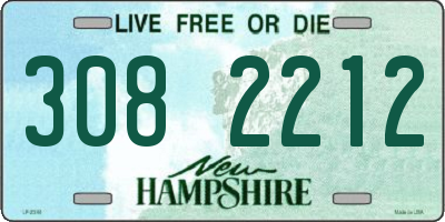 NH license plate 3082212