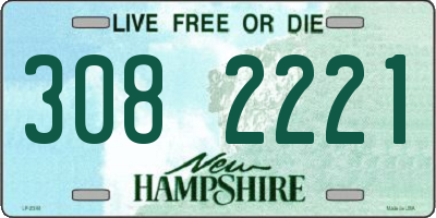 NH license plate 3082221