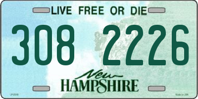 NH license plate 3082226