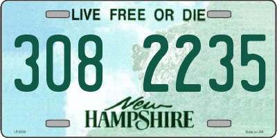 NH license plate 3082235