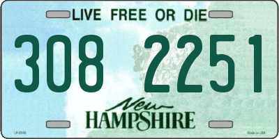 NH license plate 3082251