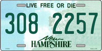 NH license plate 3082257