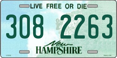 NH license plate 3082263