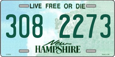 NH license plate 3082273