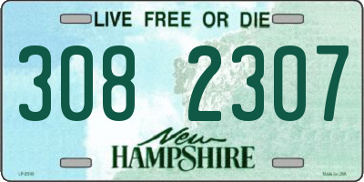 NH license plate 3082307