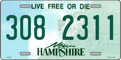 NH license plate 3082311
