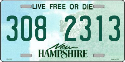 NH license plate 3082313