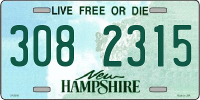 NH license plate 3082315