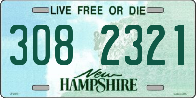NH license plate 3082321