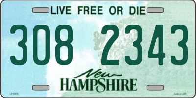 NH license plate 3082343
