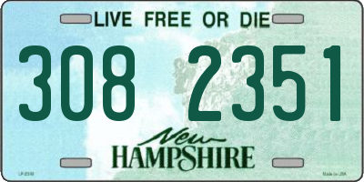 NH license plate 3082351