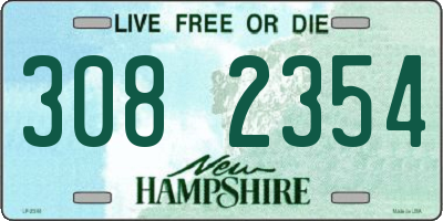 NH license plate 3082354