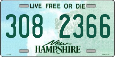 NH license plate 3082366