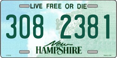 NH license plate 3082381