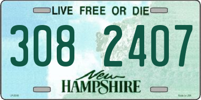 NH license plate 3082407