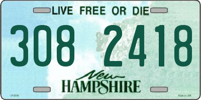NH license plate 3082418