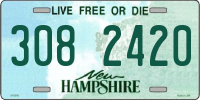 NH license plate 3082420