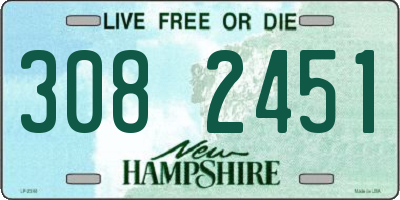 NH license plate 3082451