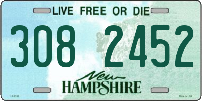 NH license plate 3082452