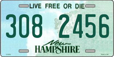NH license plate 3082456