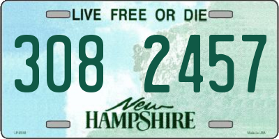 NH license plate 3082457