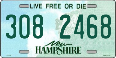 NH license plate 3082468