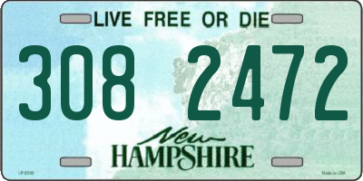 NH license plate 3082472