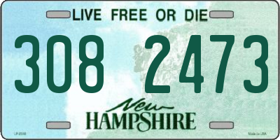 NH license plate 3082473
