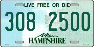 NH license plate 3082500