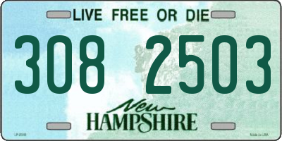NH license plate 3082503