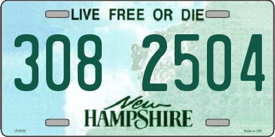 NH license plate 3082504