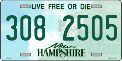 NH license plate 3082505