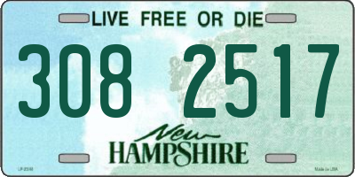 NH license plate 3082517
