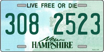 NH license plate 3082523