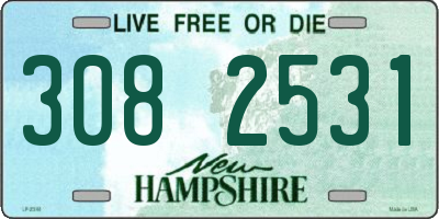 NH license plate 3082531