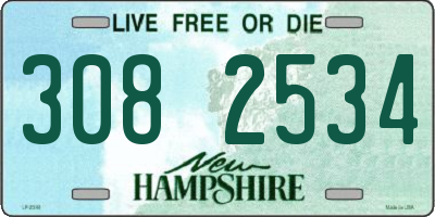 NH license plate 3082534