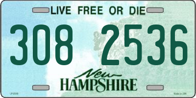 NH license plate 3082536