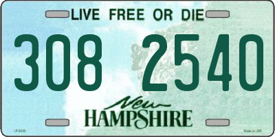 NH license plate 3082540