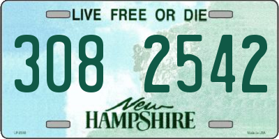 NH license plate 3082542
