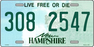 NH license plate 3082547